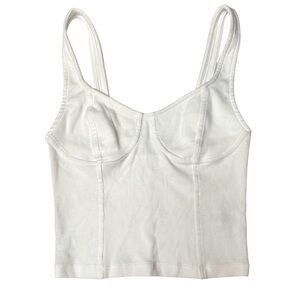 Aerie Corset Top White Size Small